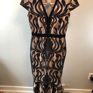 Black and nude gown